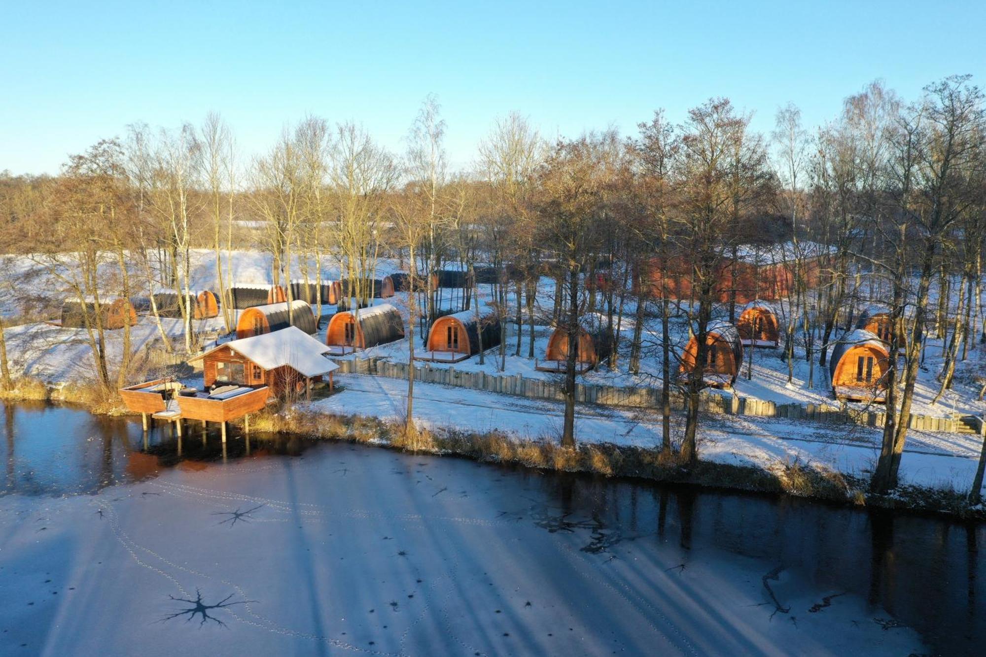 09 Premium Camping Pod "Hambuger Hallig" Silberstedt Buitenkant foto